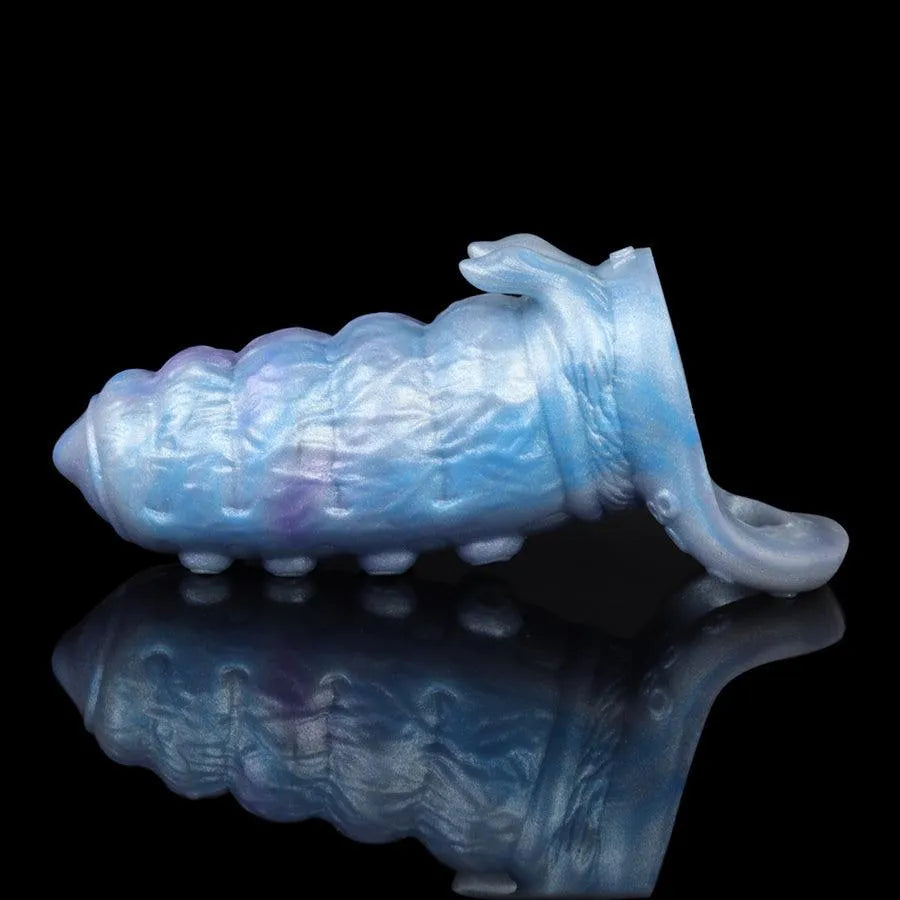5 Inch Blue Fat Tentacle Penis Sleeve