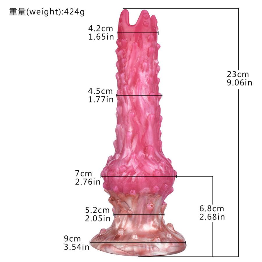 9 Inch Pink Manual Ovulation Dildo