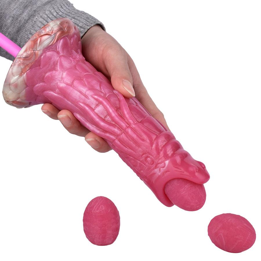 Pink Silicone Dragon 7 Inch Ovipositor Toy