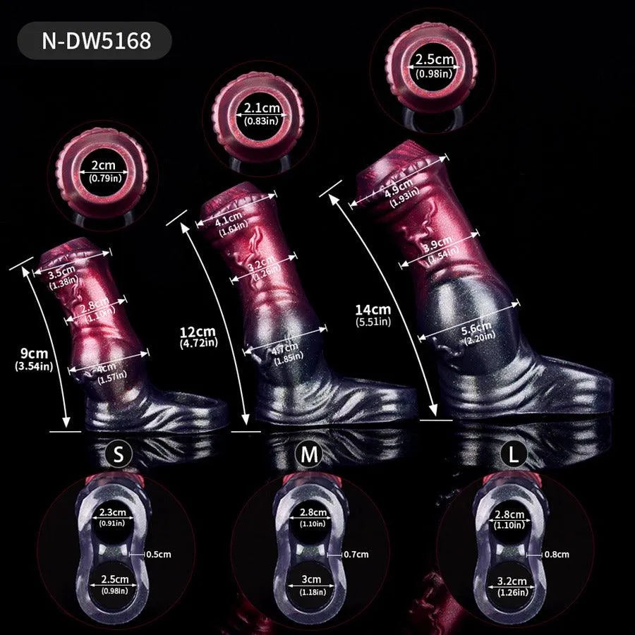 Silicone Girth Extender Horse Cock Sleeve
