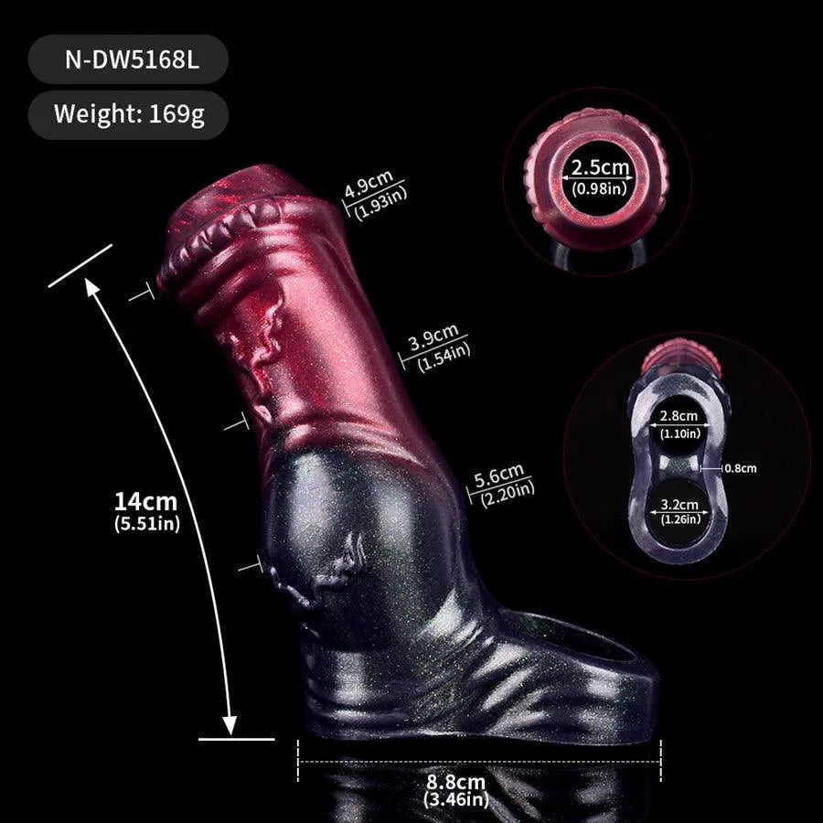 Silicone Girth Extender Horse Cock Sleeve