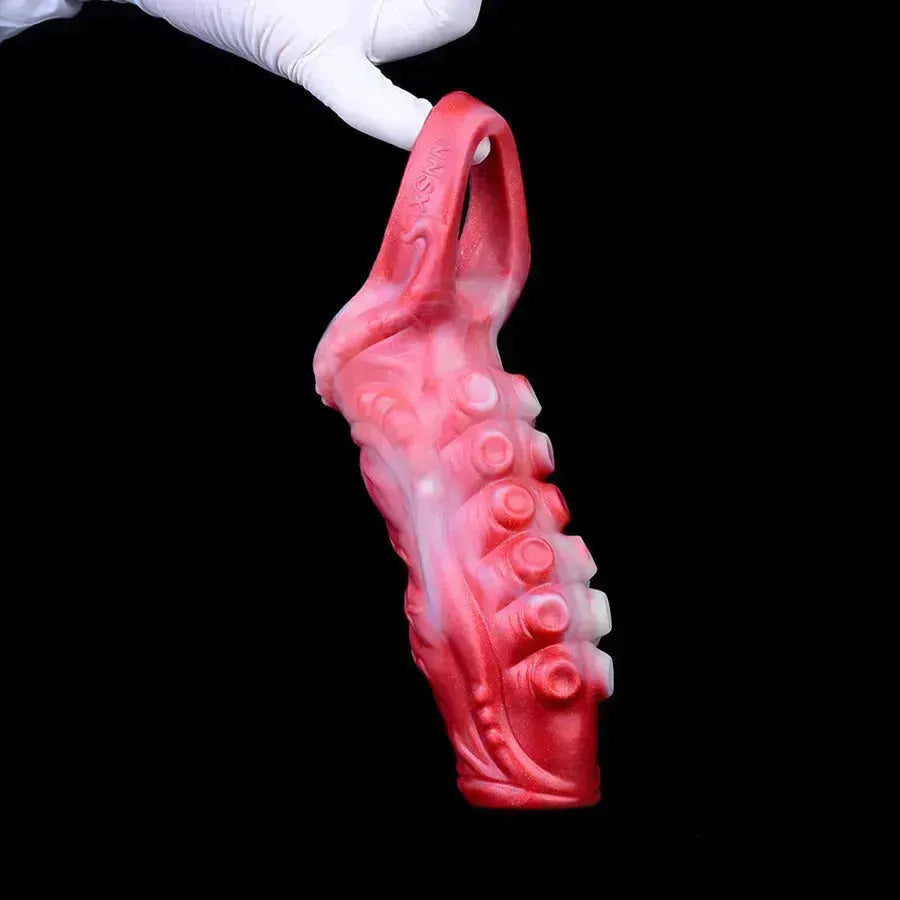 Red Tentacle Monster Open Penis Sleeve