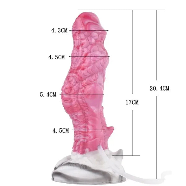 8 Inch Fantasy Dragon Squirting Strap On Dildo