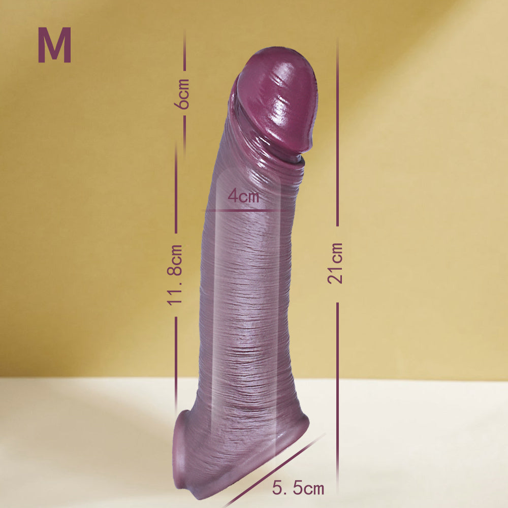 Brown Male Cock Realistic Penis Sleeve