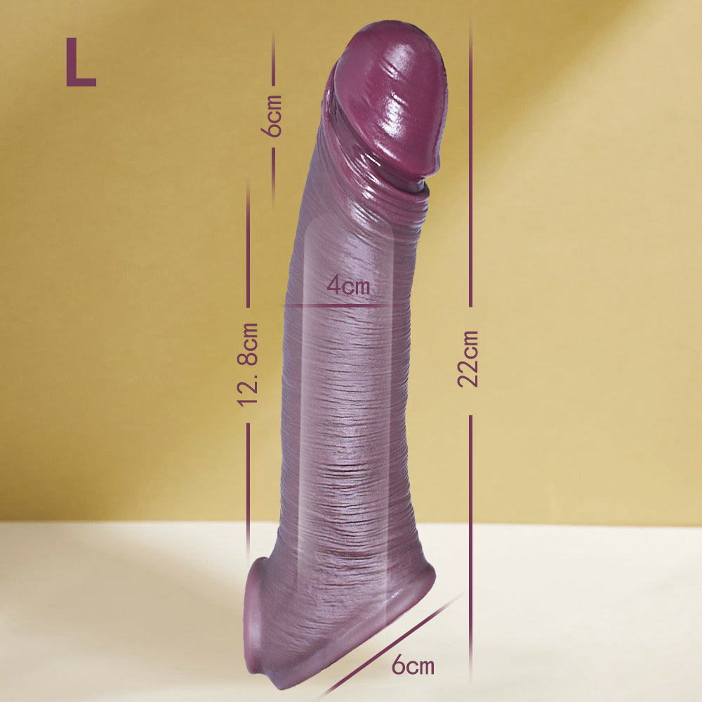 Brown Male Cock Realistic Penis Sleeve