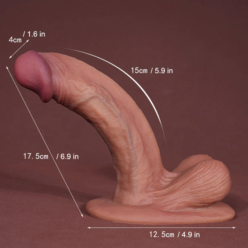 Silicone Soft Curved G Spot Realistic Dildo