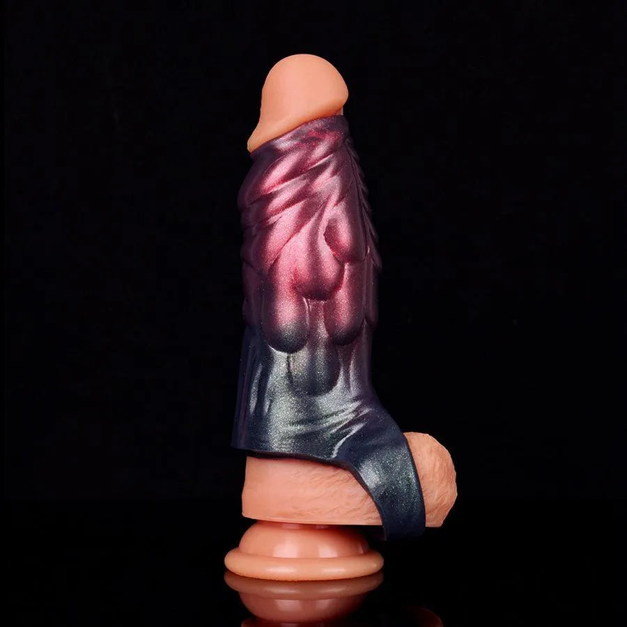 5 Inch Dragon Scale Silicone Penis Enlargement Sleeve—Multiple sizes