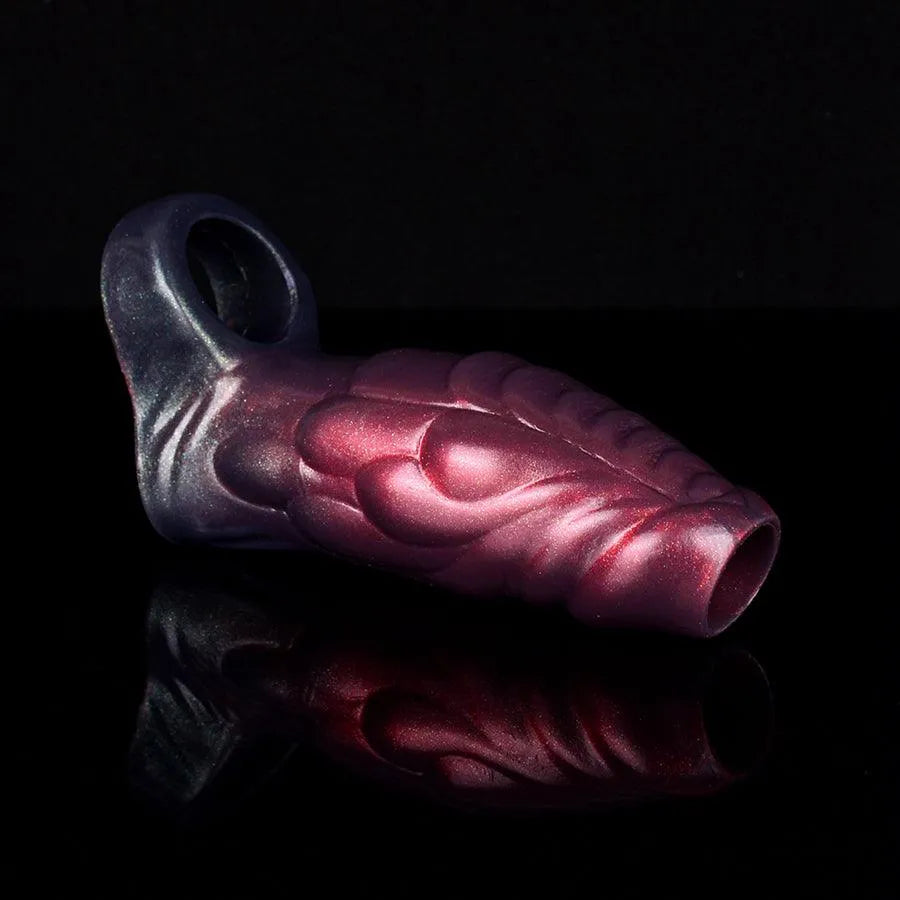 5 Inch Dragon Scale Silicone Penis Enlargement Sleeve—Multiple sizes