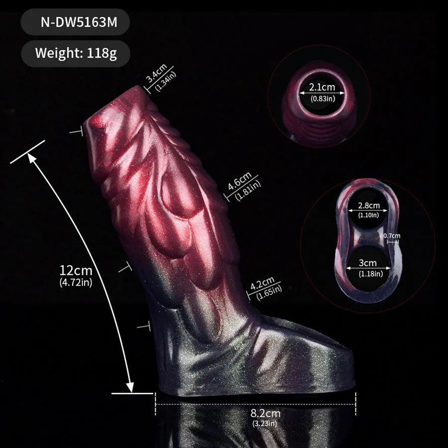 5 Inch Dragon Scale Silicone Penis Enlargement Sleeve—Multiple sizes