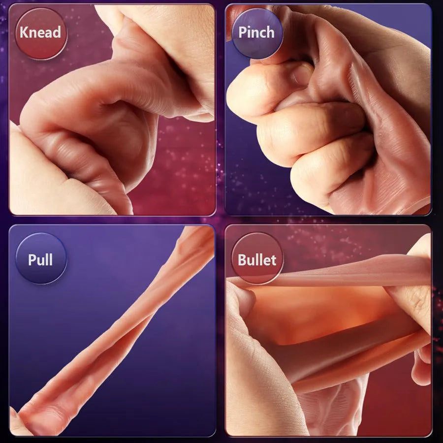 6 Inch Silicone Male Penis Sleeve