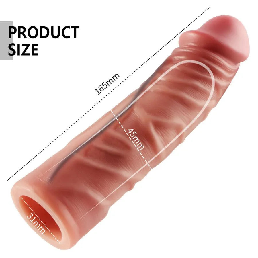 6 Inch Silicone Male Penis Sleeve
