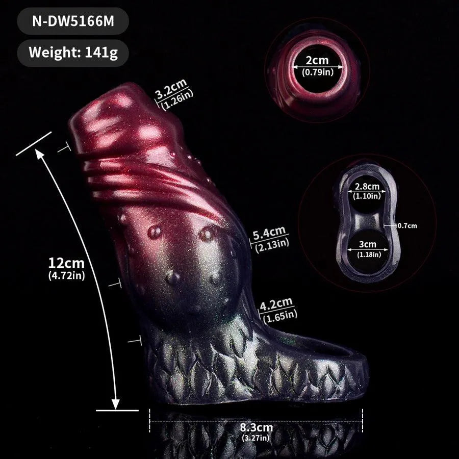 Silicone Dot Raised Opening Penis Sleeve
