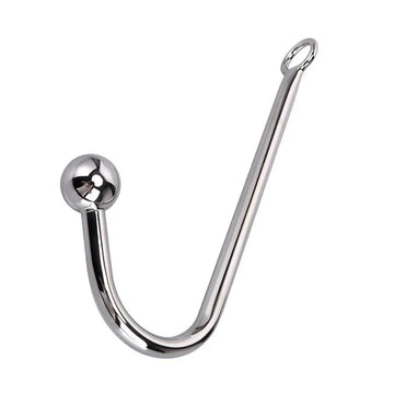 Stainless Steel Anal Hook with Metal Ball
