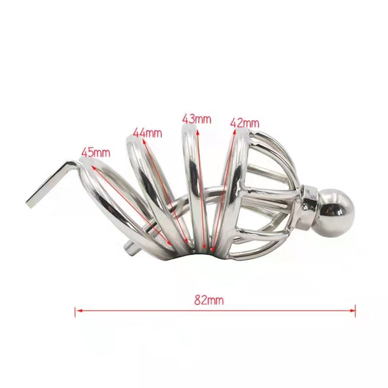 Chastity Cage Urethral Lock Anal Hook