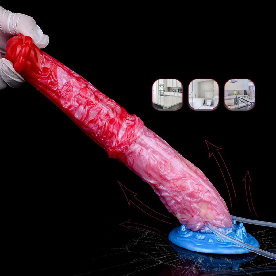 10 Inch Fantasy Inflatable Horse Squirting Dildo