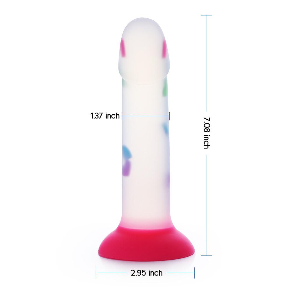 7 Inch Cute Curvy Jelly Anal Dildo