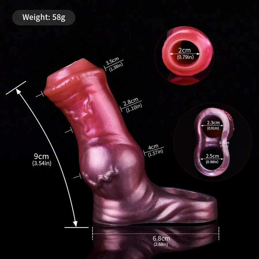 Silicone Opening Simulation Horse Cock Sleeve