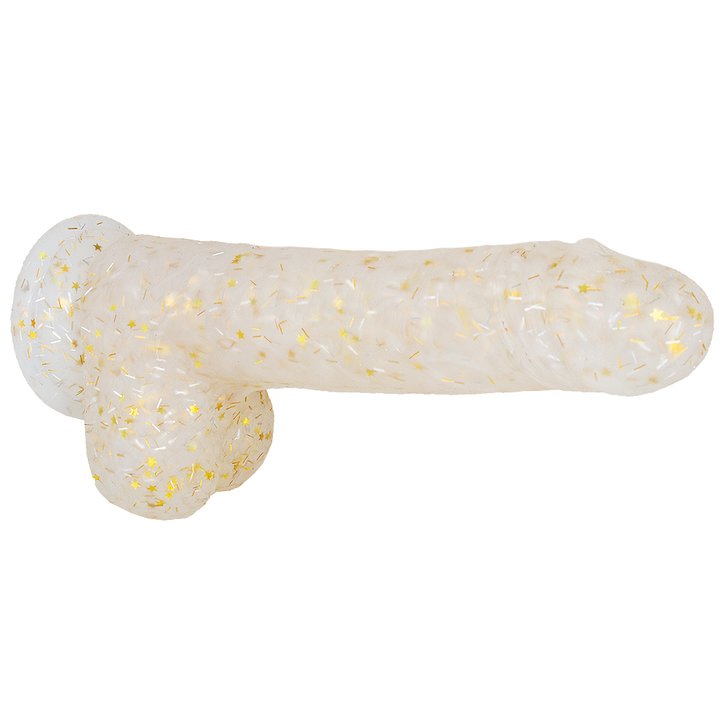 7 Inch Gold Starlight Silicone Dildo
