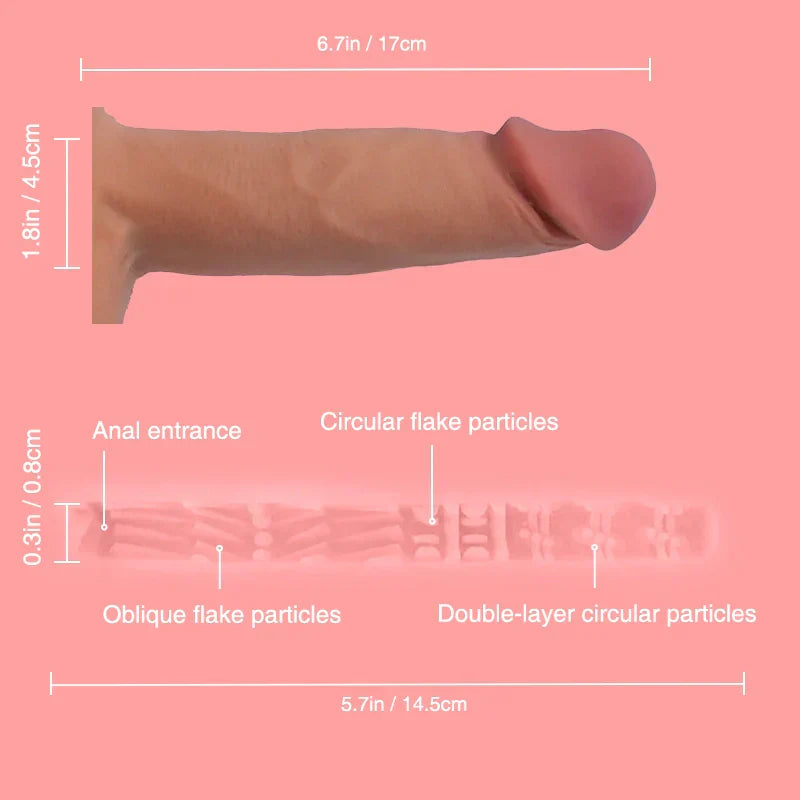 33.7LB Realistic 6 Inch Male Sex Torso Dildo