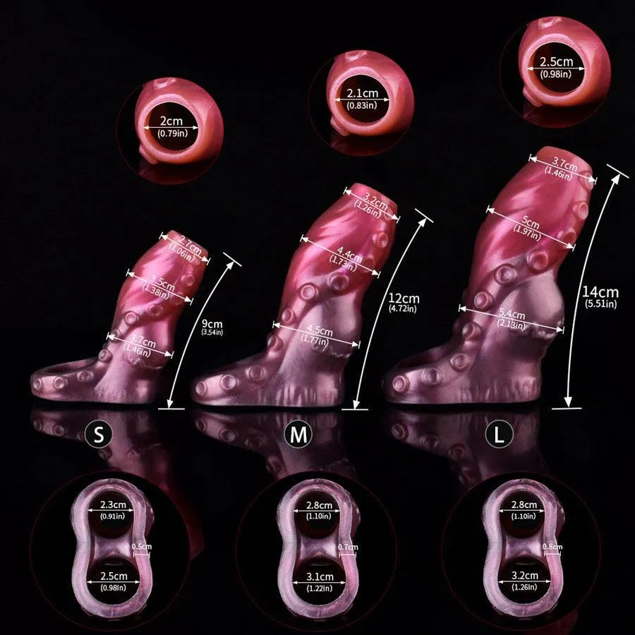 Couples Sex Toys Fantasy Tentacle Penis Sleeve