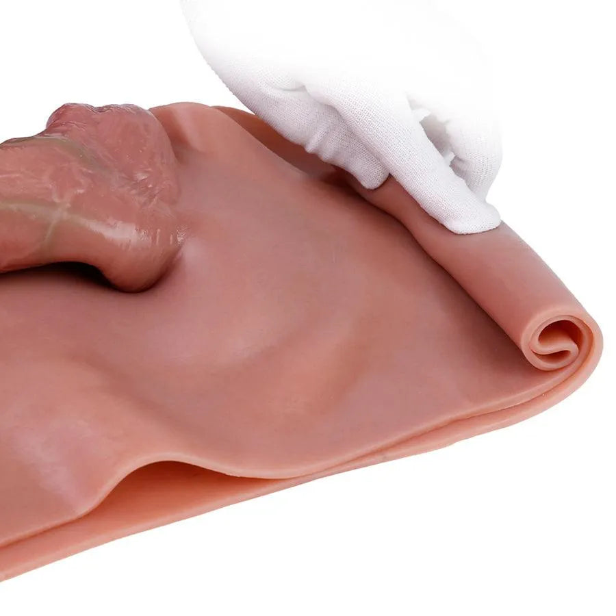 7 Inch Silicone Realistic Hollow Dildo Panties