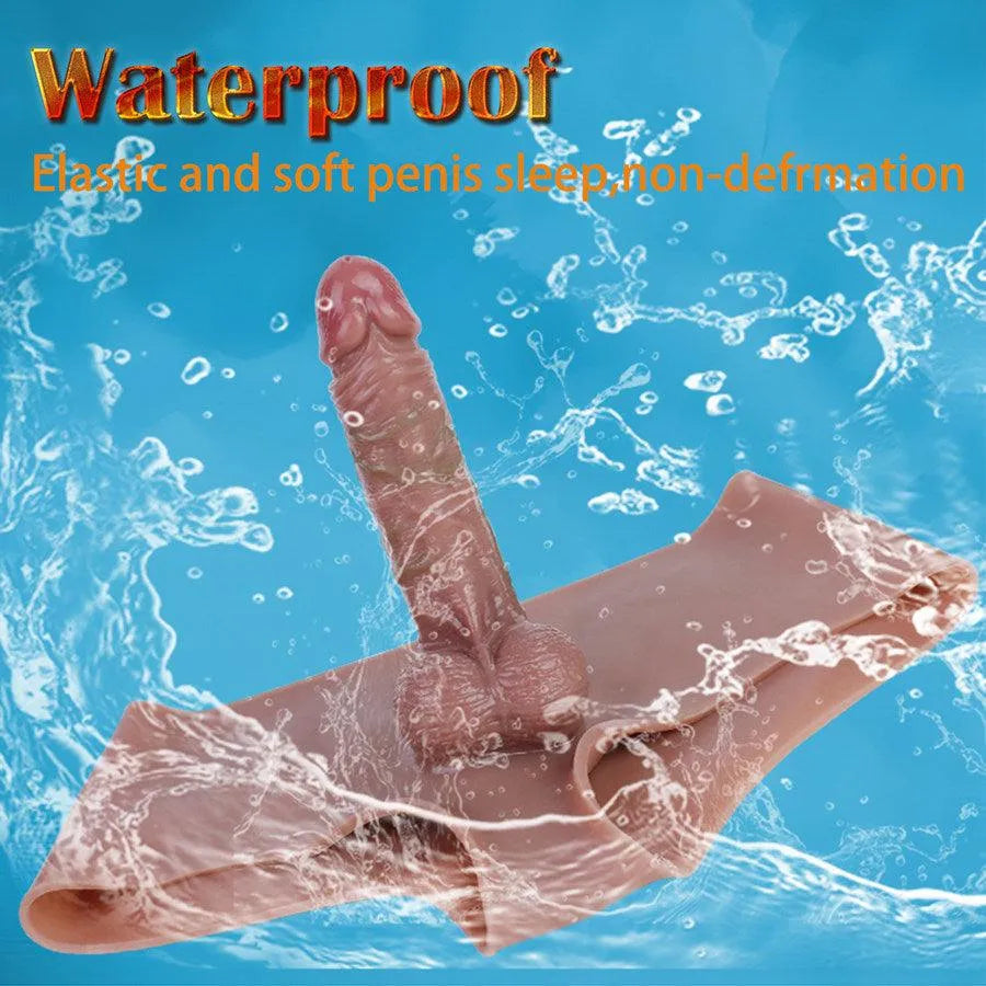 7.5 Inch Silicone Wearable Hollow Dildo Panties
