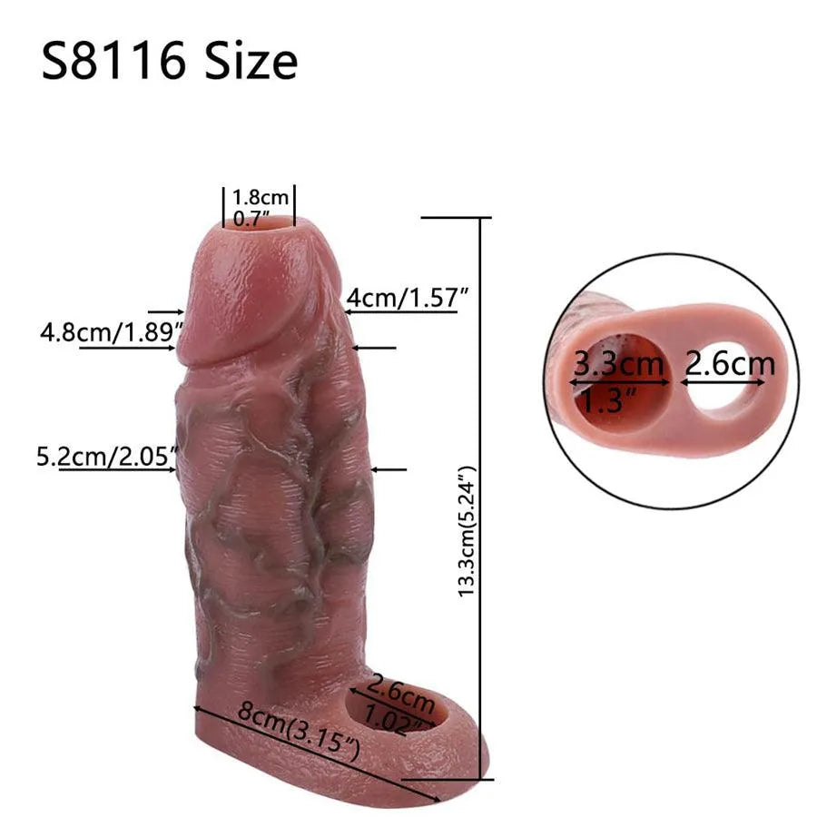 Flesh Fealistic Silicone Thin Penis Sleeve