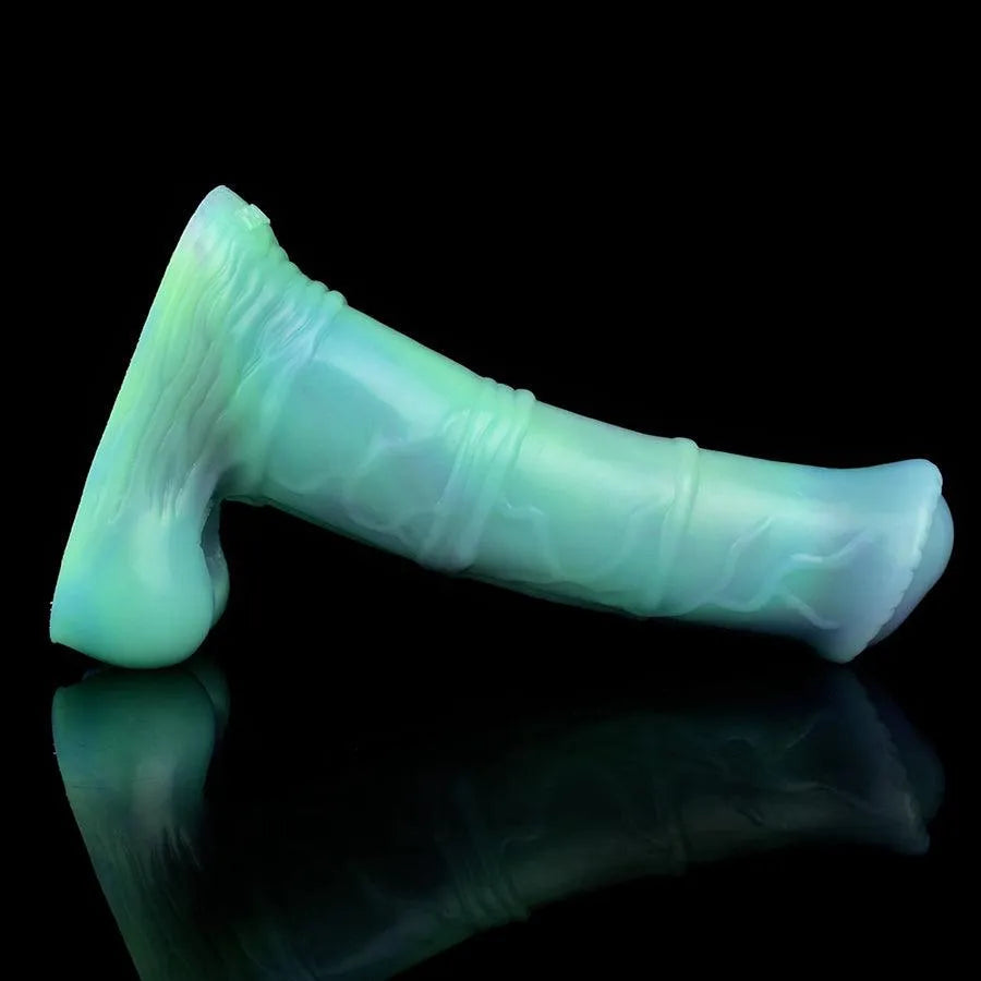 Add Fun With Luminous Silicone Horse Cock Sleeve