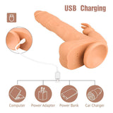 Charger l&#39;image dans la galerie, Remote Control 9.5 Inch Realistic Vibrating Rabbit Dildo