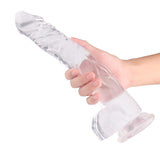 Charger l&#39;image dans la galerie, 12.6 Inch Super Suction Realistic Dildo Transparent