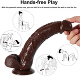 画像をギャラリー ビューアにロード 11 Inch Brown Giant Thick G-Spot Lifelike Suction Cup Dildo