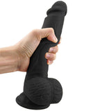 画像をギャラリー ビューアにロード 9 Inch Ultra-Soft Silicone Realistic Dildo For Women Black