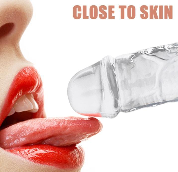 4 Kinds Size Super Suction Transparent Realistic Dildo