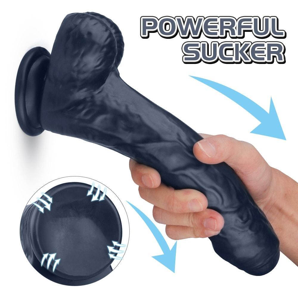 4 Colors 9.45 Inch Powerful Sucker Macho Dildo