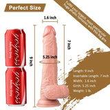 画像をギャラリー ビューアにロード 9 Inch Huge Popular Suction Cup Soft Realistic Dildo