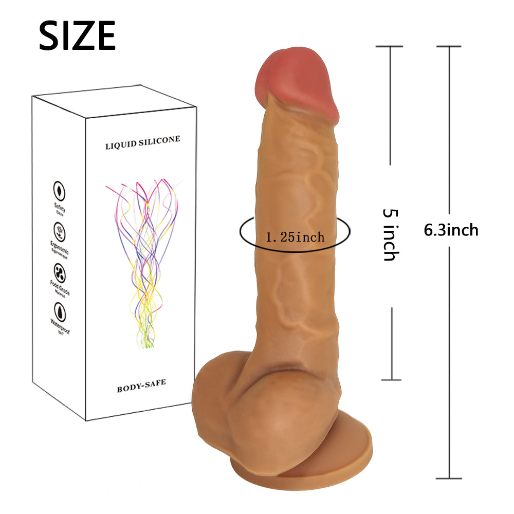 medical grade silicone dildo realistic suction cup