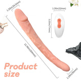 画像をギャラリー ビューアにロード Remote Control Free Bending 11.96 Inch Double-Ended Dildos Dildo