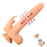 Charger l&#39;image dans la galerie, Remote Control 9.5 Inch Realistic Vibrating Rabbit Dildo