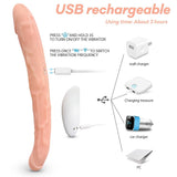 画像をギャラリー ビューアにロード Remote Control Free Bending 11.96 Inch Double-Ended Dildos Dildo