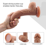 画像をギャラリー ビューアにロード 9 Inch Ultra-Soft Silicone Realistic Dildo For Women