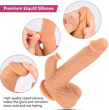 画像をギャラリー ビューアにロード 9.8 Inch Liquid Silicone Realistic Vibrating Thrusting Dildo