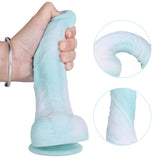 Charger l&#39;image dans la galerie, thick realistic dildo Liquid Silicone with balls