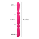 画像をギャラリー ビューアにロード Double-Ended Strapless Dildo G-Spot Vibrator Rechargeable