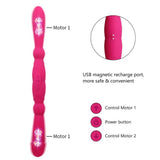 画像をギャラリー ビューアにロード Double-Ended Strapless Dildo G-Spot Vibrator Rechargeable