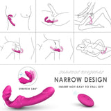 Load image into Gallery viewer, Remote Control Vibrating Strapless Strap On Silicone Dildo Vibrator