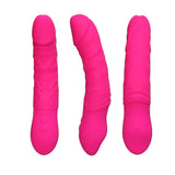 画像をギャラリー ビューアにロード Realistic Vibrator Squeezable Waterproof Rose Red