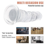 Charger l&#39;image dans la galerie, 4 Kinds Size Super Suction Transparent Realistic Dildo